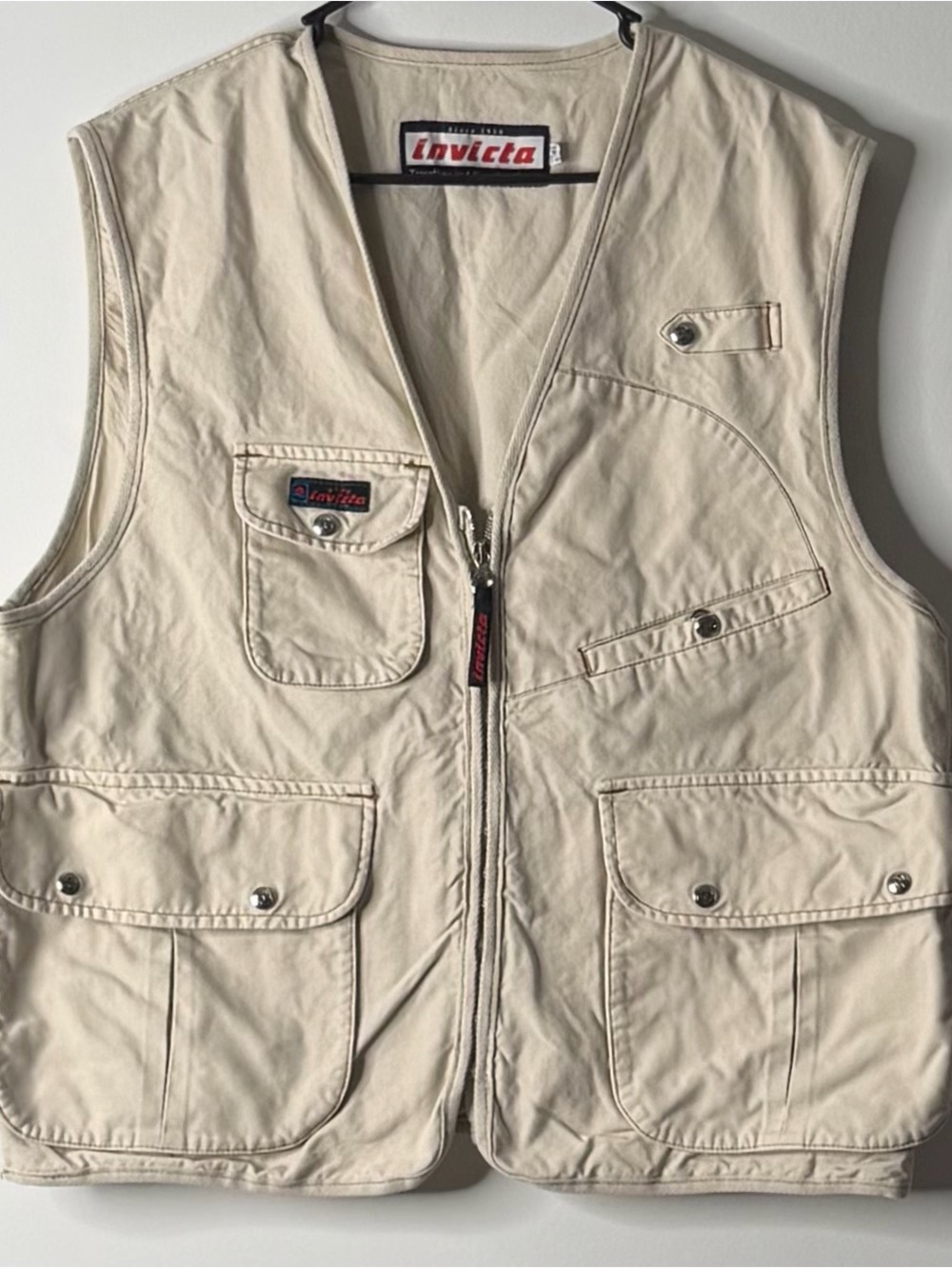 Invicta Men’s Cream Tactical Multi-Pocket Vest